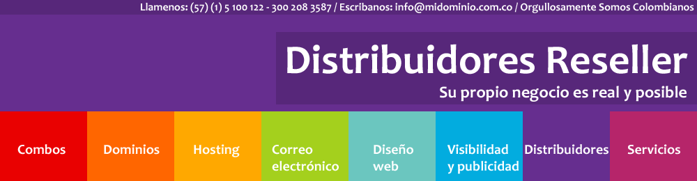 Dominios Colombia, Dominio Colombia, hosting, servicios para su sitio web